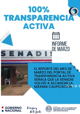 SENADIS cumpliendo con la transparencia