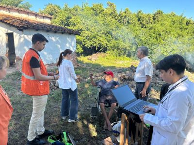 Piquete cué: SENADIS brindó atención a adulto mayor
