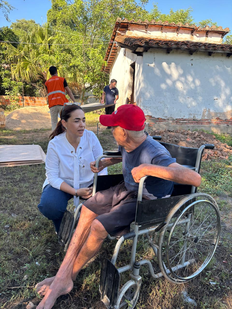 Piquete cué: SENADIS brindó atención a adulto mayor